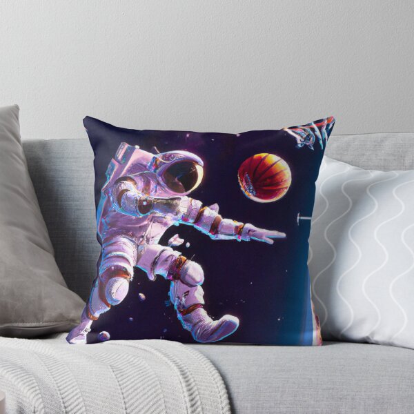 Item preview, Astronaut playing basketball in space. Comic and funny basketball. designed and sold by Rui Valverde.