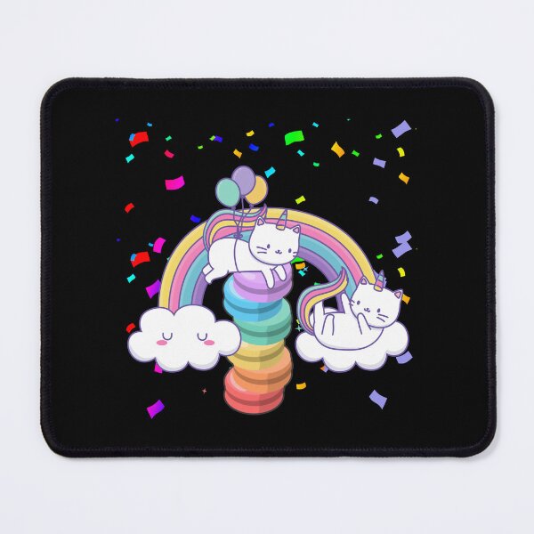 Item preview, Cats Playing On Rainbow Sky With Macarons And Balloon designed and sold by adembulut.