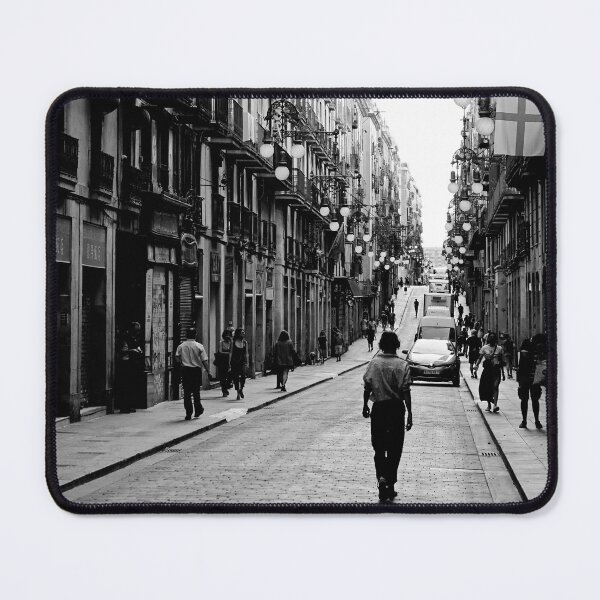Item preview, Gothic Quarter in Barcelona - Black and White Travel Photography  designed and sold by CarolinaReina.