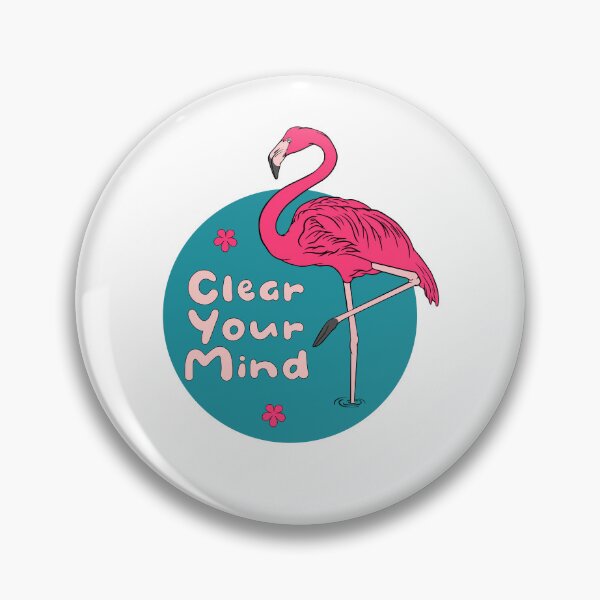 Item preview, Clear Your Mind Kawaii Beautiful Pink Flamingo designed and sold by Awesome 4 all.