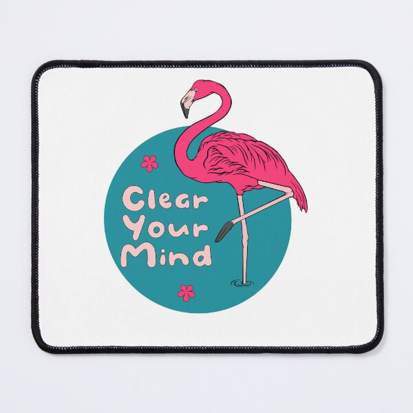 Item preview, Clear Your Mind Kawaii Beautiful Pink Flamingo designed and sold by Awesome 4 all.
