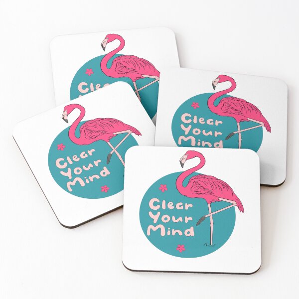 Item preview, Clear Your Mind Kawaii Beautiful Pink Flamingo designed and sold by Awesome 4 all.