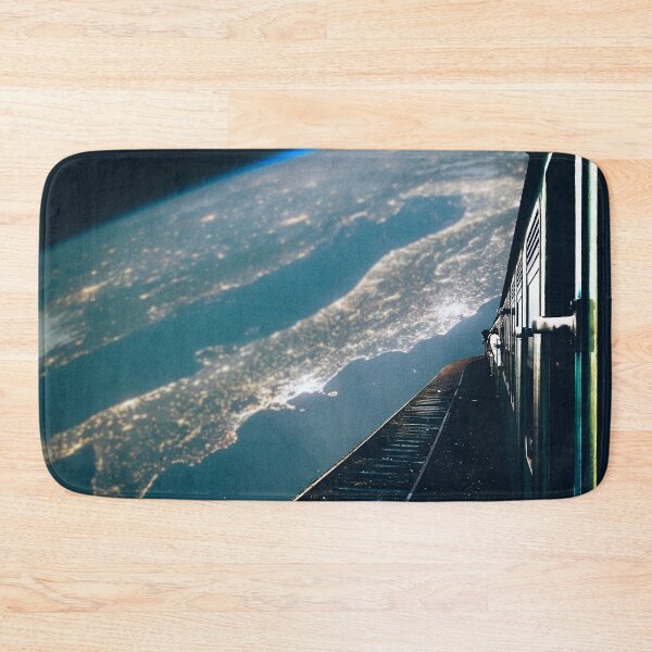 Item preview, Space Train Station Railway Photo Manipulation surreal art designed and sold by MAEffects.