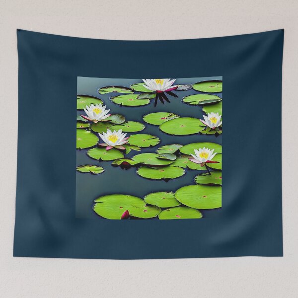 Item preview, Water Lily Pond for July designed and sold by FamiliarPufferfish.