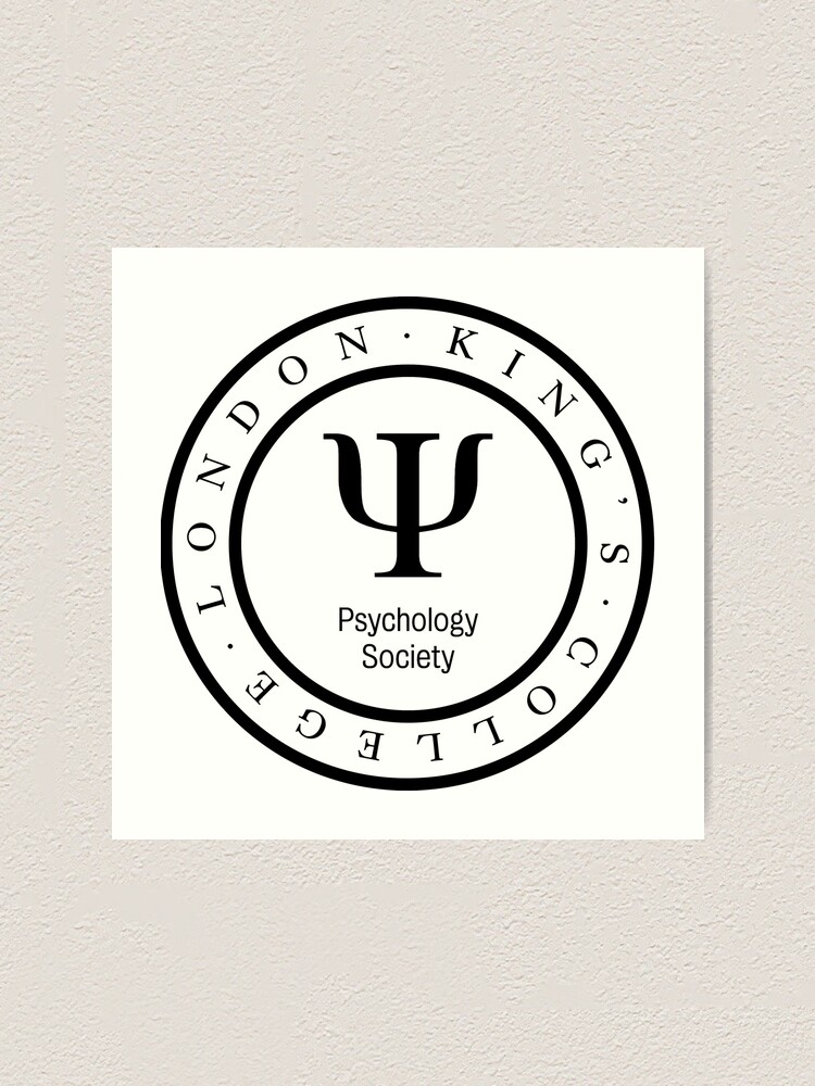 "KCL Psychology Society Black Logo" Art Print by KCLPsySoc Redbubble