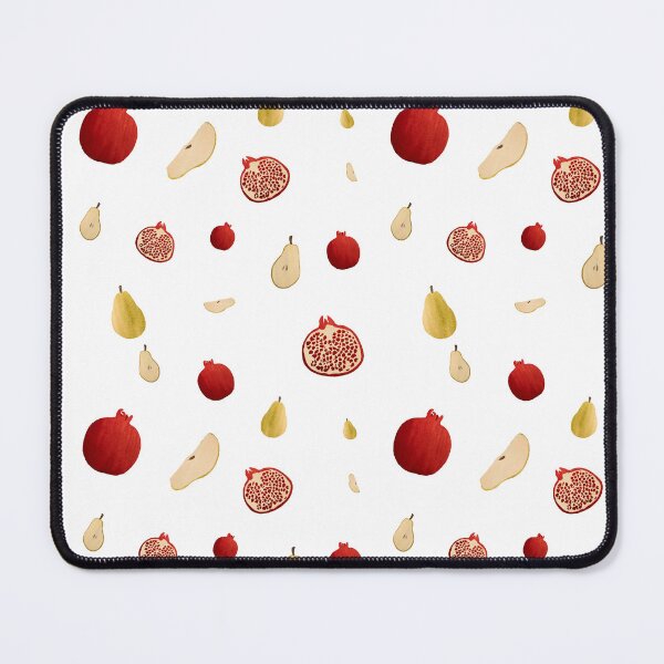 Artikelvorschau, Pomegranate pear half ornate pattern a watercolor  entworfen und verkauft von Yana Mustafina | Boho Soulful Designs.