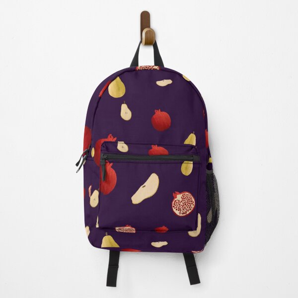 Item preview, Pomegranate pear half ornate pattern a watercolor violet designed and sold by Yana Mustafina | Boho Soulful Designs.
