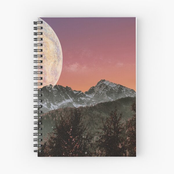 Item preview, Mountains on an Exoplanet in an Alternate Universe at Sunset designed and sold by Caregiverology.