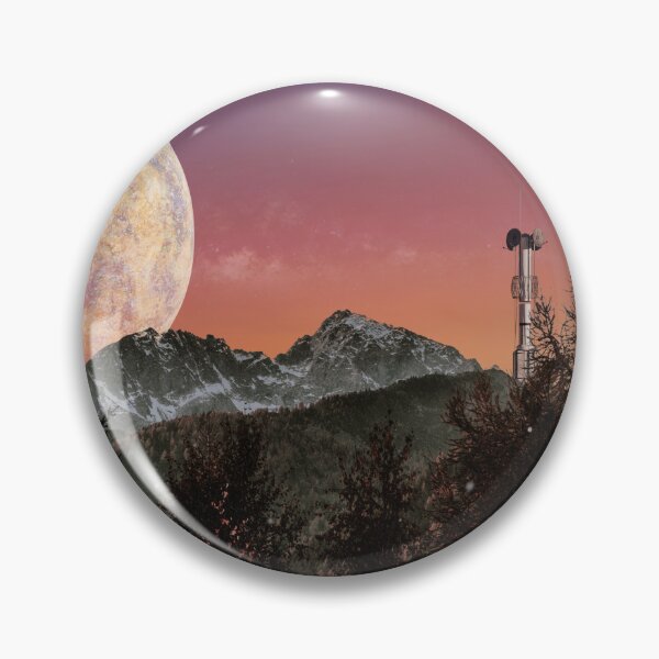 Item preview, Mountains on an Exoplanet in an Alternate Universe at Sunset designed and sold by Caregiverology.