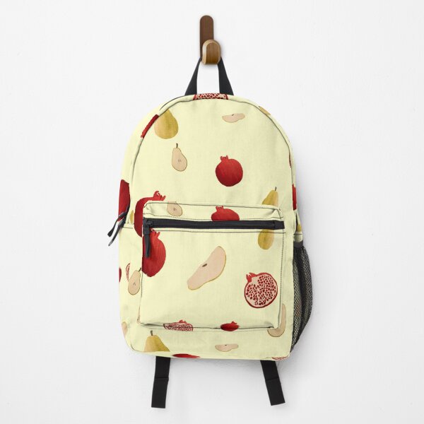 Item preview, Pomegranate pear half ornate pattern a watercolor yellow designed and sold by Yana Mustafina | Boho Soulful Designs.