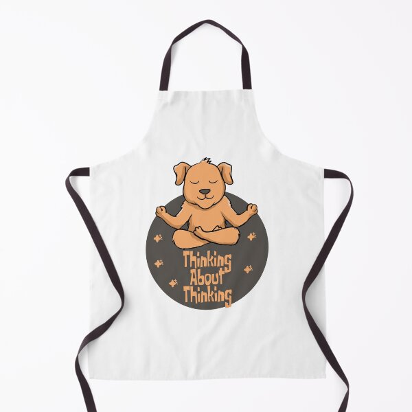 Item preview, Kawaii brown dog practice yoga poses and thinking designed and sold by Awesome 4 all.