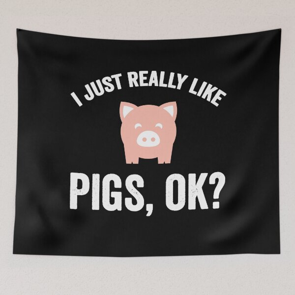 Item preview, I just really like pigs Ok - pigs lover designed and sold by Captain Mood.