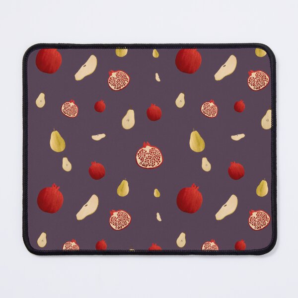Item preview, Pomegranate pear half ornate pattern a watercolor purple designed and sold by Yana Mustafina | Boho Soulful Designs.