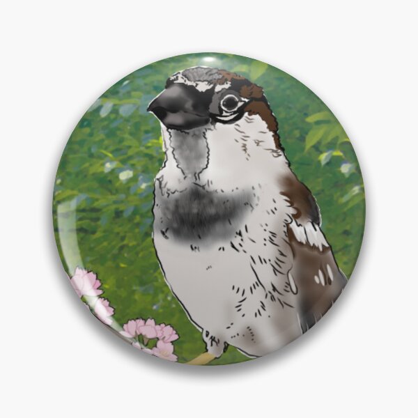 Item preview, Sparrows and blossoms designed and sold by RadMomCreations.