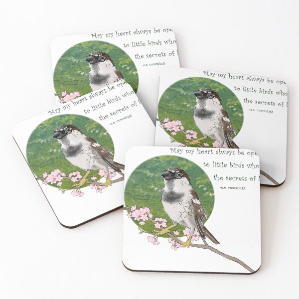 Item preview, Sparrows and blossoms designed and sold by RadMomCreations.