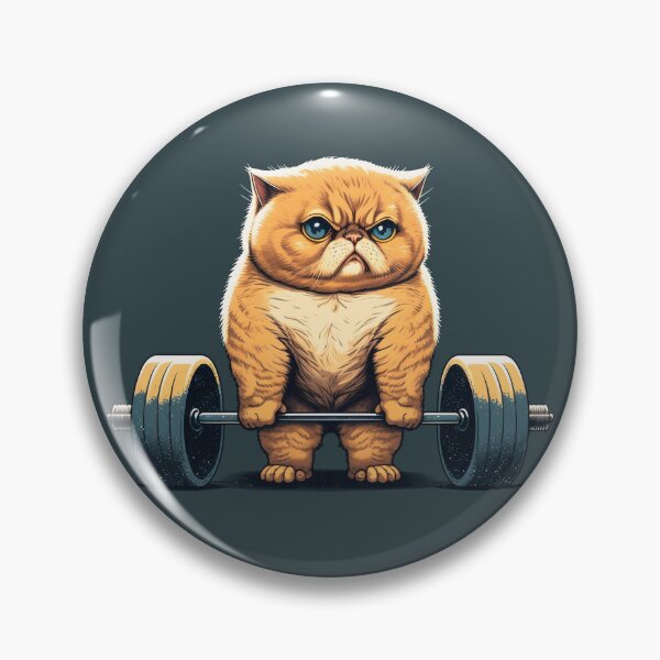 Item preview, Deadlifting Cat designed and sold by Bondoboxy.