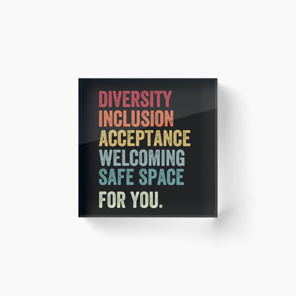 Safe Space LGBTQ Acrylic Block