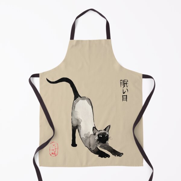Item preview, Watercolor Siamese Cat illustration designed and sold by ArtProvocation.