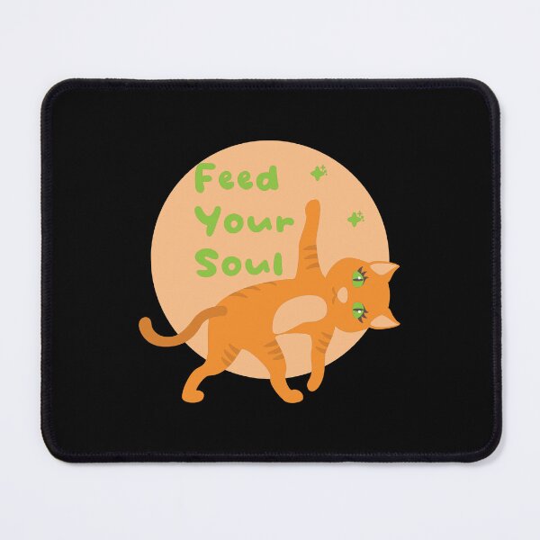Item preview, Feed your soul Kawaii orange funny cat doing yoga designed and sold by Awesome 4 all.