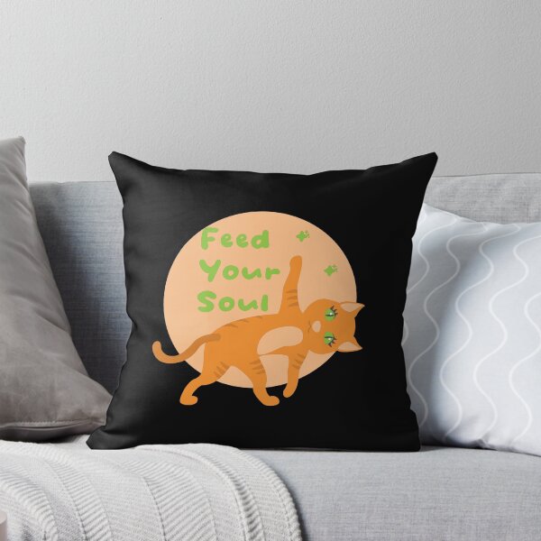 Item preview, Feed your soul Kawaii orange funny cat doing yoga designed and sold by Awesome 4 all.