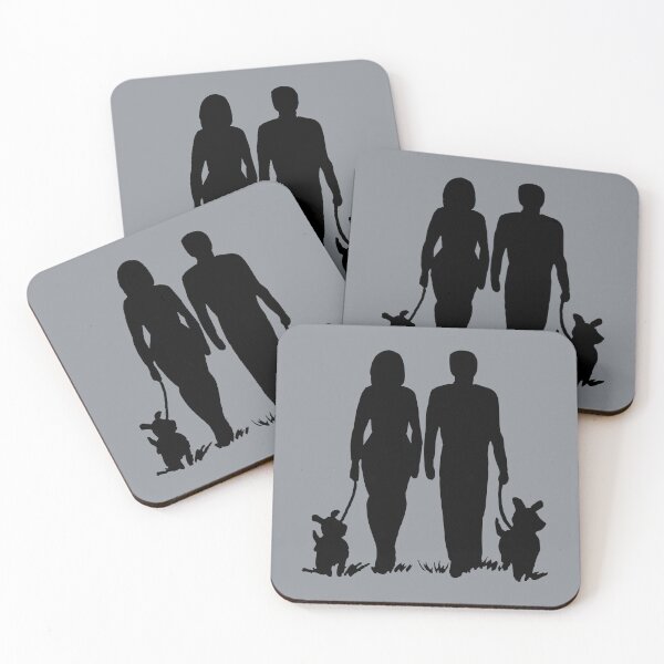 Item preview, A Couple and  A Dog Walk-Doggy Cute Pair designed and sold by Universal-7.