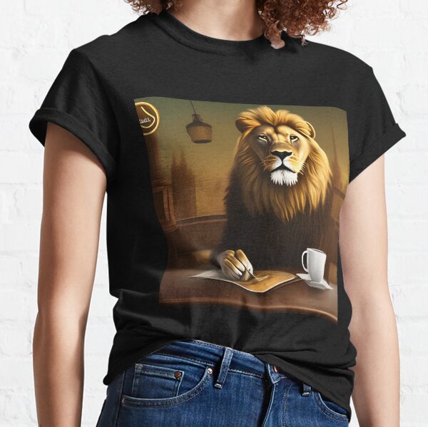 lion coffee t shirt