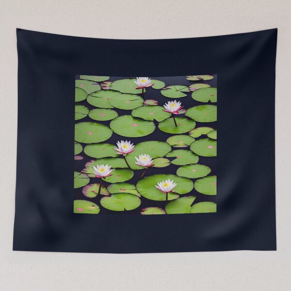 Item preview, Pond of Water Lilies for July designed and sold by FamiliarPufferfish.