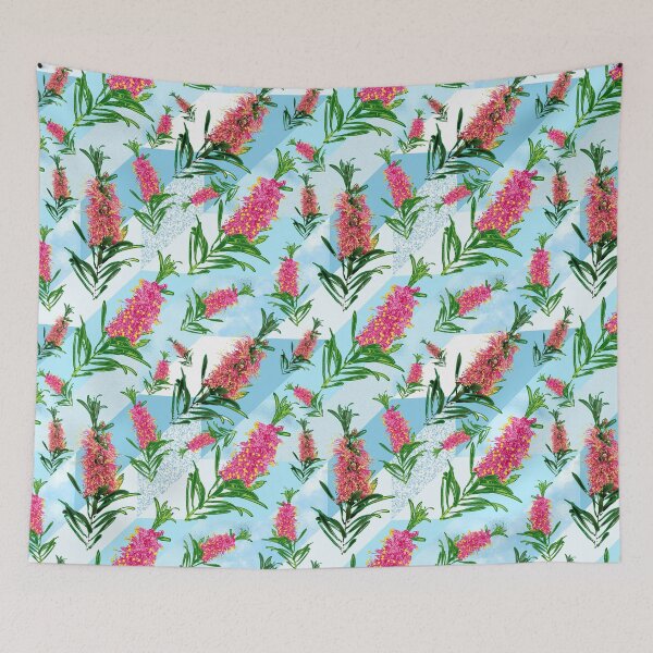 Item preview, cute pink native floral pattern designed and sold by Annalee Beer.