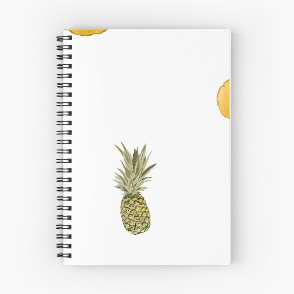 Item preview, Pineapple yellow fruit pattern watercolor designed and sold by Yana Mustafina | Boho Soulful Designs.