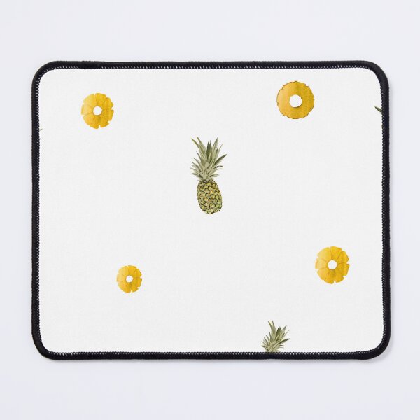 Item preview, Pineapple yellow fruit pattern watercolor designed and sold by Yana Mustafina | Boho Soulful Designs.
