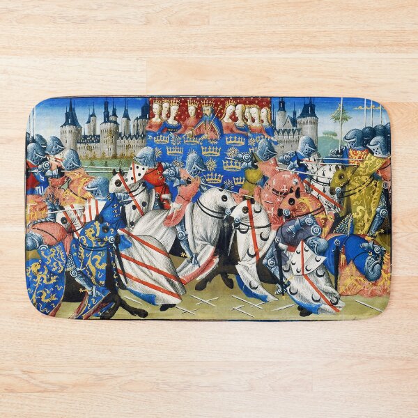 Item preview, GALAHAD COMBATTING IN THE TOURNAMENT OF CAMELOT Arthurian Legends Medieval Miniature designed and sold by BulganLumini.