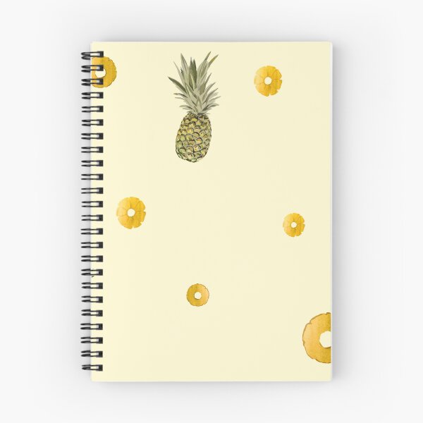 Item preview, Pineapple yellow fruit pattern watercolor yellow designed and sold by Yana Mustafina | Boho Soulful Designs.