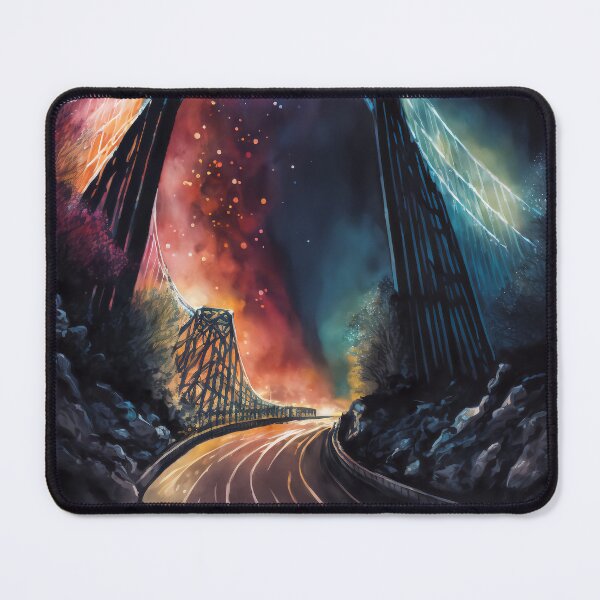 Item preview, SciFi Road Under Bridge - Midjourney designed and sold by BehindCoffee Co.