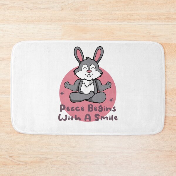 Item preview, Kawaii funny rabbit practice yoga poses pink designed and sold by Awesome 4 all.