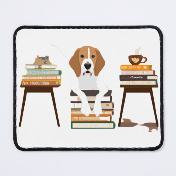 Item preview, dogs books and coffee dog reader coffee quote	 designed and sold by SR8891.