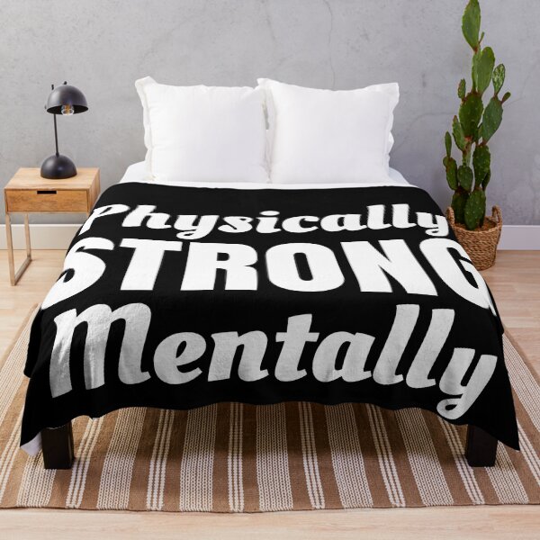 Item preview, Physically Strong, Mentally Destroyed - Life & Fitness Quotes designed and sold by EnzoVectorism.