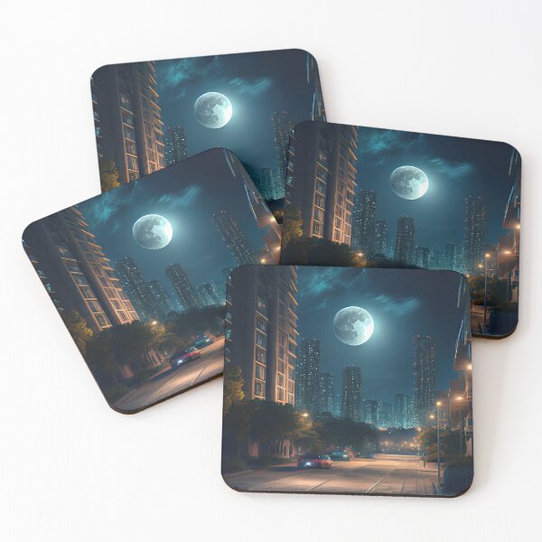 Item preview, Downtown Houston at Night designed and sold by OccultDreams.