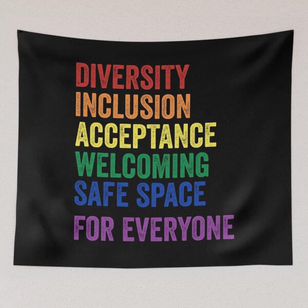 Item preview, Diversity Equity Inclusion Safe Space LGBTQ EQUALITY designed and sold by MagicBoutique.