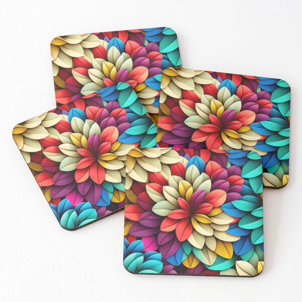 Item preview, Colorful Flower Petals Seamless Pattern designed and sold by Gamicnum.