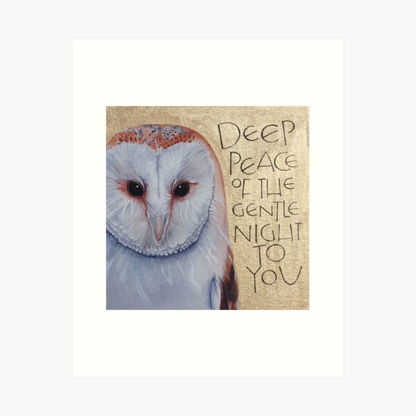 Item preview, Deep peace of the gentle night to you - words from a Gaelic Blessing designed and sold by samcannon.