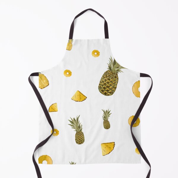 Item preview, Pineapple yellow fruit a cute pattern watercolor designed and sold by Yana Mustafina | Boho Soulful Designs.