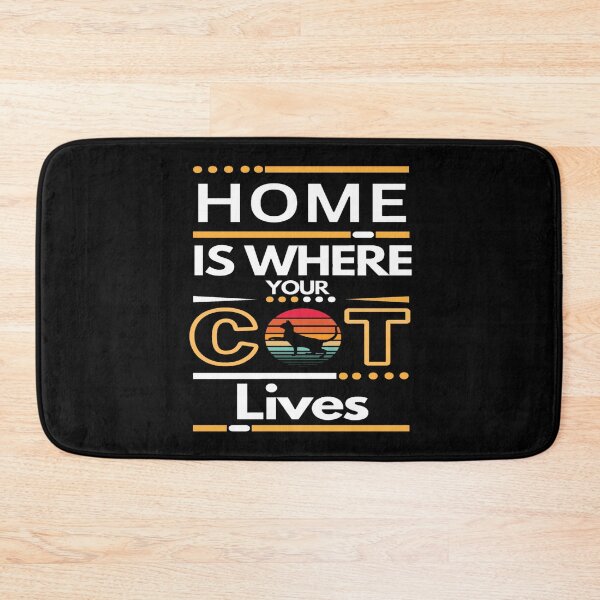 Item preview, Home Is Where Your Cat Lives.  designed and sold by Sloyar.