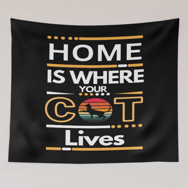 Item preview, Home Is Where Your Cat Lives.  designed and sold by Sloyar.
