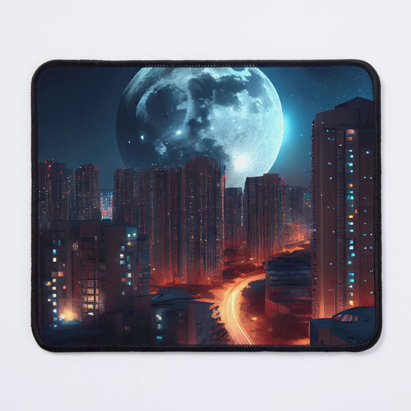 Item preview, Supermoon over Dallas designed and sold by OccultDreams.