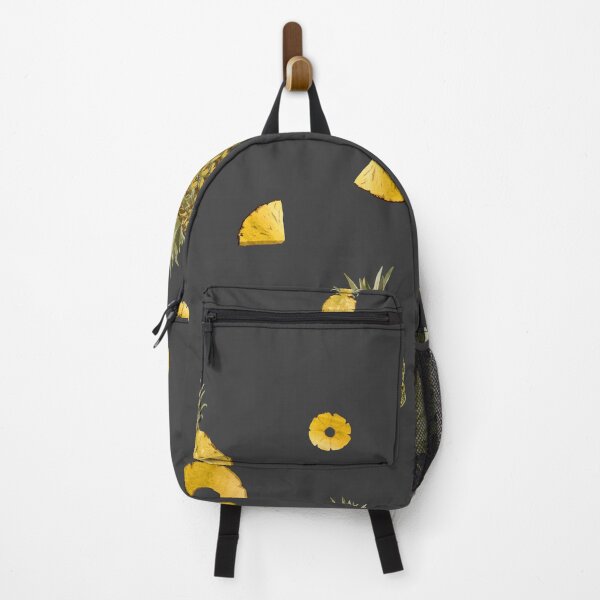 Item preview, Pineapple yellow fruit a cute pattern watercolor grey designed and sold by Yana Mustafina | Boho Soulful Designs.