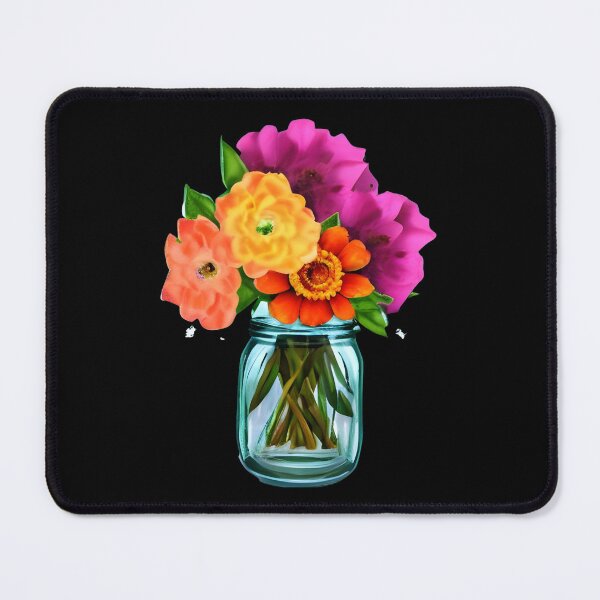 Item preview, Flowers in Mason Jar artwork designed and sold by gramizzia.