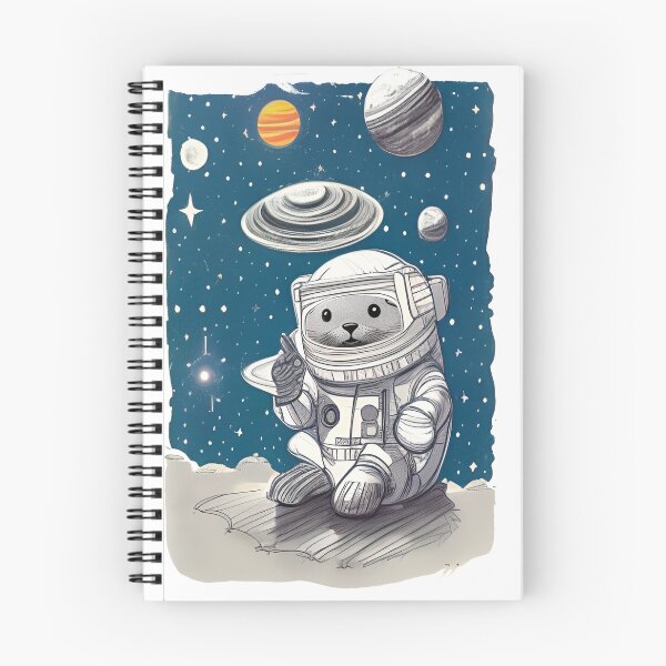 Aperçu de l'œuvre loutre dans l'espace créée et vendue par EdgarStudio.