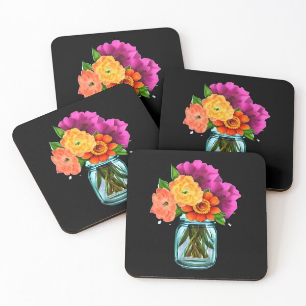 Item preview, Flowers in Mason Jar artwork designed and sold by gramizzia.