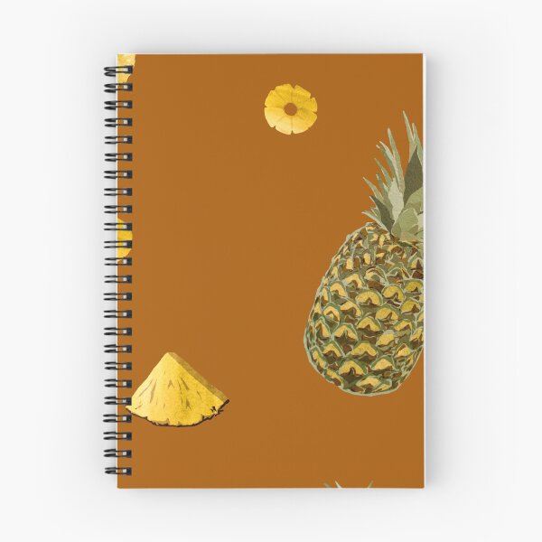 Item preview, Pineapple yellow fruit a cute pattern watercolor orange designed and sold by Yana Mustafina | Boho Soulful Designs.