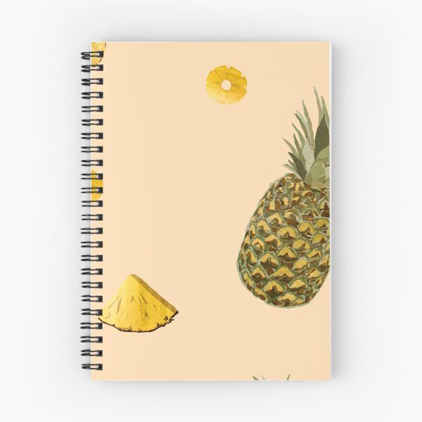 Item preview, Pineapple yellow fruit a cute pattern watercolor beige designed and sold by Yana Mustafina | Boho Soulful Designs.